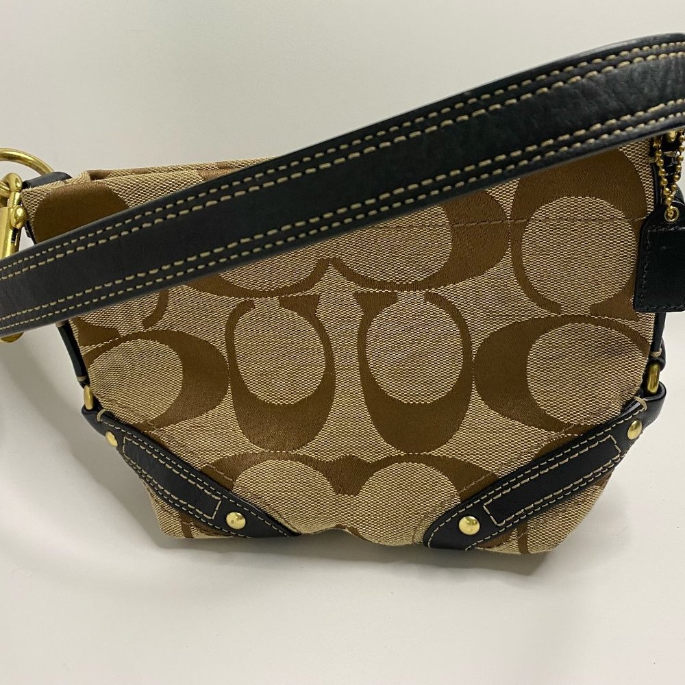 Small brown Coach handbag